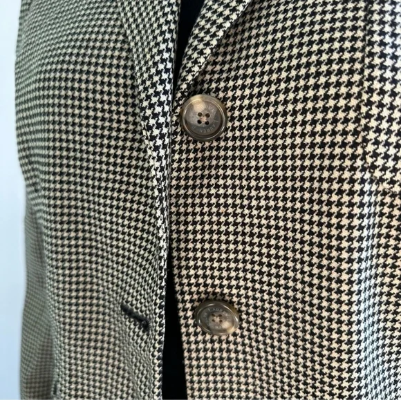 Ralph Lauren Wool (100%) Houndstooth Blazer